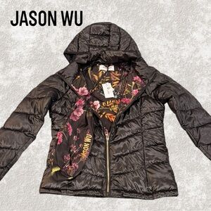Jason Wu Diffusion Line Abstract Floral Bomber Packable Jacket - JW-101 - LARGE